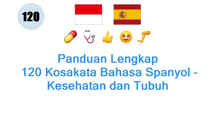 Panduan Lengkap: 120 Kosakata Bahasa Spanyol - Kesehatan dan Tubuh